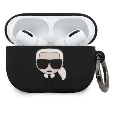 Pouzdro na sluchátka Karl Lagerfeld Silikonový Kryt pro Airpod Pro Black