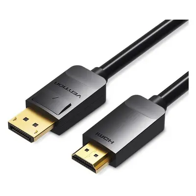 Video kabel Vention DisplayPort (DP) to HDMI Cable 3m Black