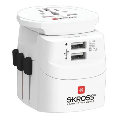 Cestovní adaptér SKROSS PRO Light USB World, vč. adaptéru ostatních vidlic