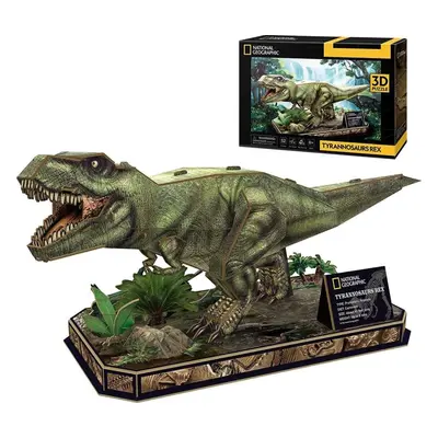 3D puzzle CUBICFUN 3D puzzle National Geographic: Tyrannosaurus Rex 52 dílků