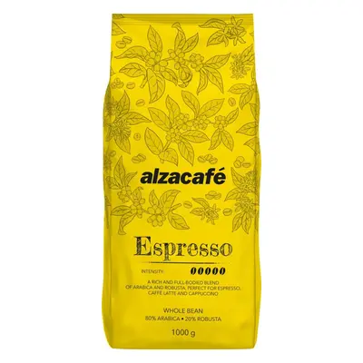 Káva AlzaCafé Espresso, zrnková, 1000g