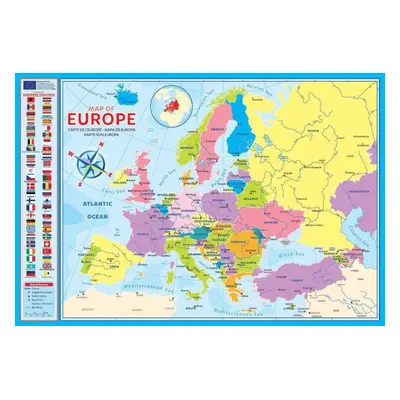 EUROGRAPHICS Puzzle Mapa Evropy 200 dílků