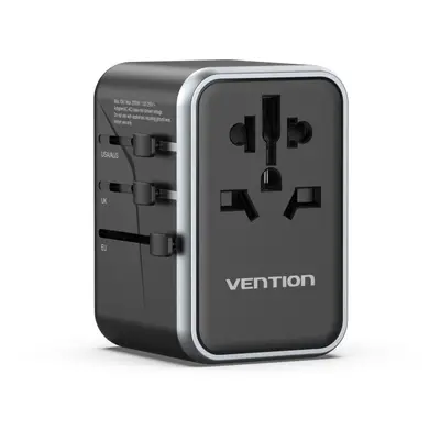 Nabíječka do sítě Vention 4-Port USB (C + C + A + A) GaN Universal Travel Adapter (65W/65W/60W/5