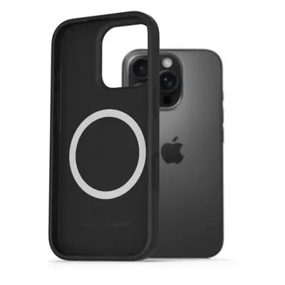 Kryt na mobil AlzaGuard Silicone Case Compatible with Magsafe pro iPhone 16 Pro černý