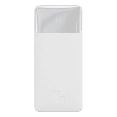 Baseus Bipow powerbanka s digitálním displejem Overseas Edition 10000mAh 15W bílá