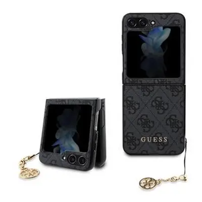 Guess 4G Charms Zadní Kryt pro Samsung Galaxy Z Flip 5 Grey