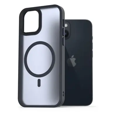 Kryt na mobil AlzaGuard Matte Case Compatible with MagSafe pro iPhone 14 tmavě modrý