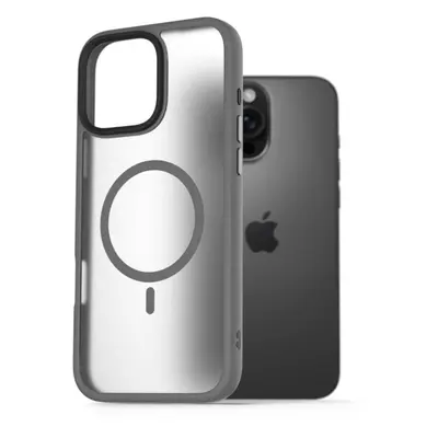 Kryt na mobil AlzaGuard Matte Case Compatible with Magsafe pro iPhone 16 Pro Max šedý