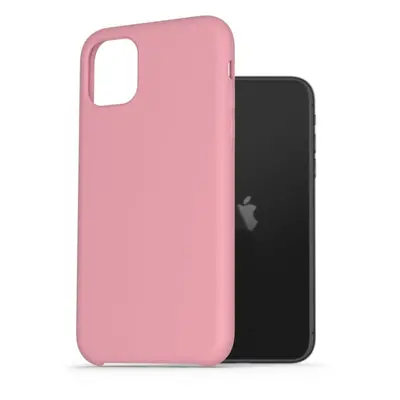 Kryt na mobil AlzaGuard Premium Liquid Silicone Case pro iPhone 11 růžové