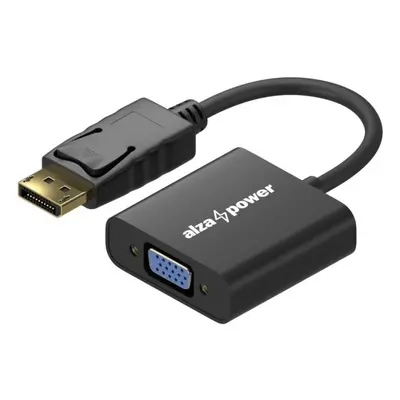 Redukce AlzaPower DisplayPort (M) to VGA (F) 0.18m matný černý