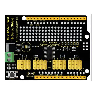 Stavebnice Keyestudio Arduino 16 kanálové servo Motor Drive Shield pro Arduino