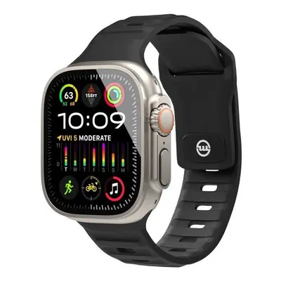 Řemínek Mobile Origin Strap Black Apple Watch 49mm/46mm/45mm/44mm/42mm