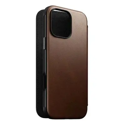 Pouzdro na mobil Nomad Leather Folio Olde Dublin iPhone 16 Pro Max