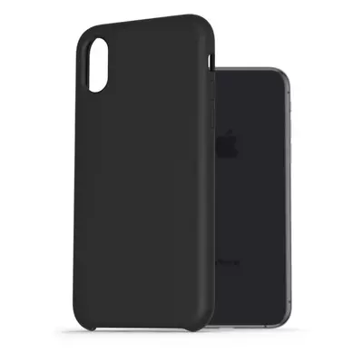 Kryt na mobil AlzaGuard Premium Liquid Silicone Case pro iPhone X / Xs černé