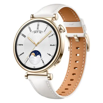 Chytré hodinky Huawei Watch GT 4 41 mm White Leather Strap