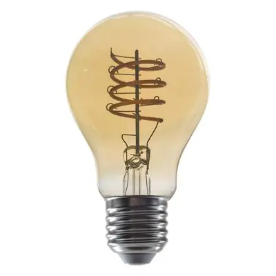 LED žárovka LED filament žárovka Amber A60 4 W/230 V/E27/1800 K/270 lm/360°/Dim