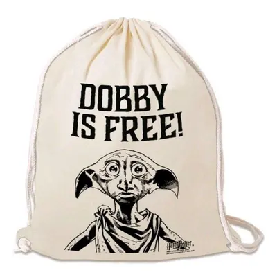 Vak na záda LOGOSHIRT Harry Potter: Dobby is free!, béžový, 35 x 44 cm