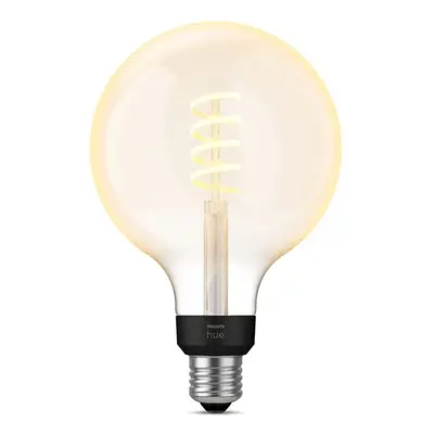 Philips Hue 8719514301542 LED filamentová žárovka G125 1x7W | E27 | 550lm | 2200-4500K - White A