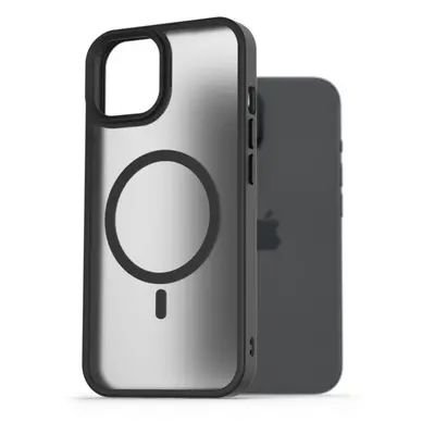 Kryt na mobil AlzaGuard Matte Case Compatible with MagSafe pro iPhone 15 černý