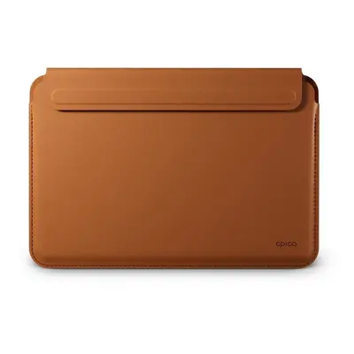 Pouzdro na notebook Epico Kožený obal pro MacBook Air/Pro 13,3" - hnědý