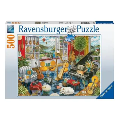 Puzzle Ravensburger 168361 Hudební místnost 500 dílků