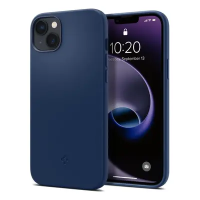 Kryt na mobil Spigen Silicone Fit MagSafe Navy Blue iPhone 14 Plus