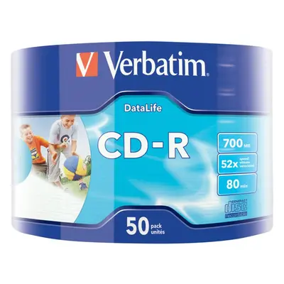 Média VERBATIM CD-R 700MB, 52x, wrap 50 ks