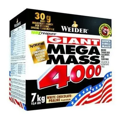 Gainer Weider Mega Mass 4000, 7kg, čokoláda