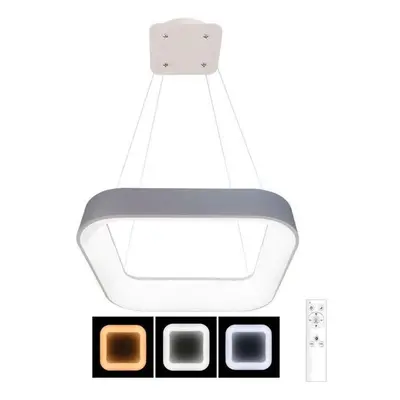 Lustr LED Stmívatelný lustr na lanku NEST LED/40W/230V 3000-6500K šedá + dálkové ovládání