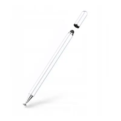 Dotykové pero (stylus) Tech-Protect Charm Stylus pero na tablet, bílé/stříbrné