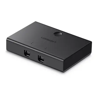 Přepínač Ugreen USB-A 2.0 2 In 1 Out Sharing KVM Switcher Black