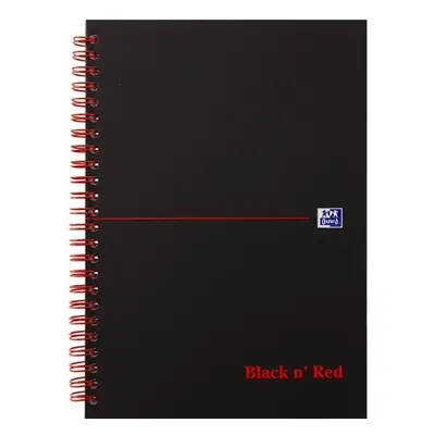 Zápisník OXFORD Black n´ Red Notebook A5, 70 listů, čtverečkovaný