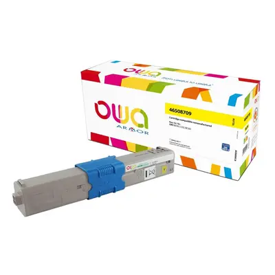 OWA Armor toner kompatibilní s OKI 46508709, 3000st, žlutá/yellow