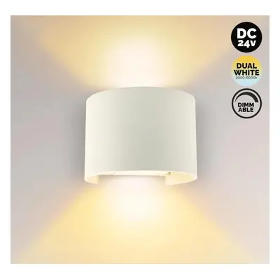 Kama Lights LED nástěnné svítidlo 24V Dual White WL135R 12W IP65 Barva: Bílá