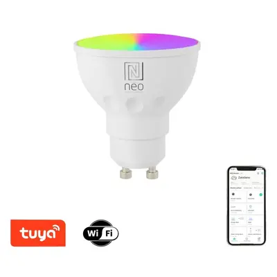 LED žárovka IMMAX NEO LITE SMART LED žárovka GU10 6W barevná a bílá WiFi