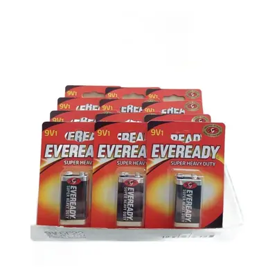 Jednorázová baterie Energizer Eveready 9 V zinkochloridová baterie 12 ks