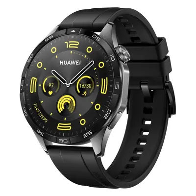 Chytré hodinky Huawei Watch GT 4 46 mm Black Fluoroelastomer Strap