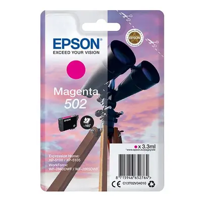 Epson originální ink C13T02V34020, 502, T02V340, magenta, 165str., 3.3ml, Epson XP-5100, XP-5105