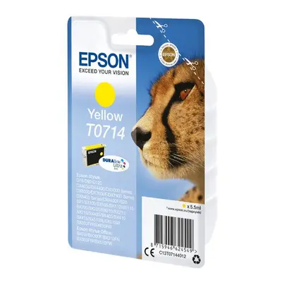 Epson originální ink C13T07144022, yellow, blistr s ochranou, 5,5ml, Epson D78, DX4000, DX4050, 