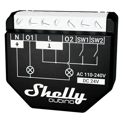 Spínač Shelly Wave 2PM, spínací modul, Z-Wave