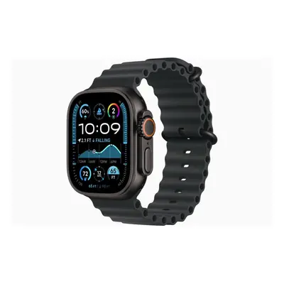 Chytré hodinky Apple Watch Ultra 2 49mm Černý titan s černým oceánským řemínkem