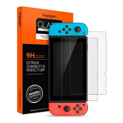 Ochranné sklo Spigen Glas.tR Slim 2 Pack Nintendo Switch