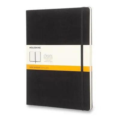 Zápisník MOLESKINE XL, tvrdé desky, linkovaný, černý