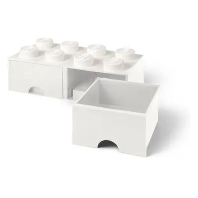 Úložný box LEGO Úložný box 8 s šuplíky - bílá