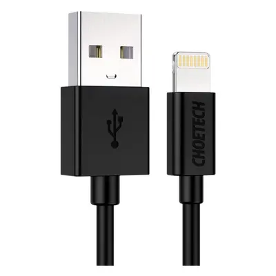 Datový kabel ChoeTech MFI Certified USB-A to Lightning 1.8m cable black