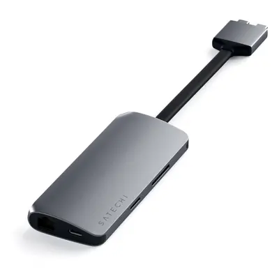 Replikátor portů Satechi Type-C Dual Multimedia Adapter - Space Gray