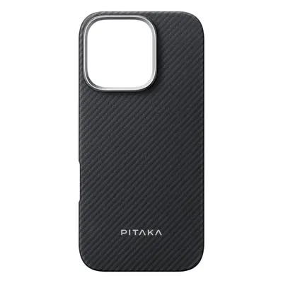 Kryt na mobil Pitaka MagEZ Case 5 Black/Grey Twill iPhone 16 Pro