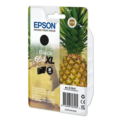 Epson originální ink C13T10H14010, T10H140, 604XL, black, 500str., 8.9ml, Epson XP-2200, XP-3200