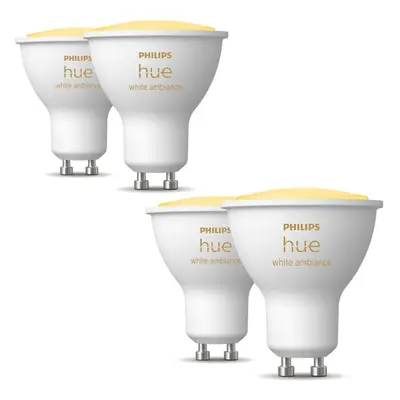 Sada chytrého osvětlení Philips HueWA 4.3W GU10 2P EUR + Philips HueWA 4.3W GU10 2P EUR