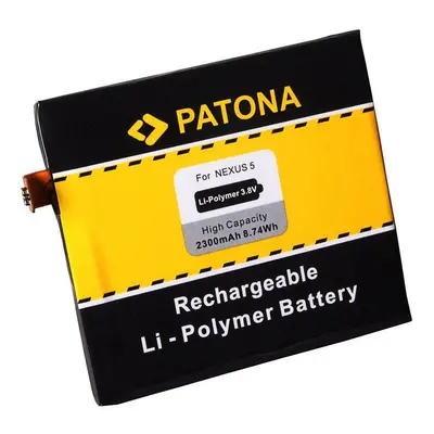 Baterie pro mobilní telefon PATONA pro LG Nexus 5 D820 2300mAh 3,8V Li-pol BL-T9